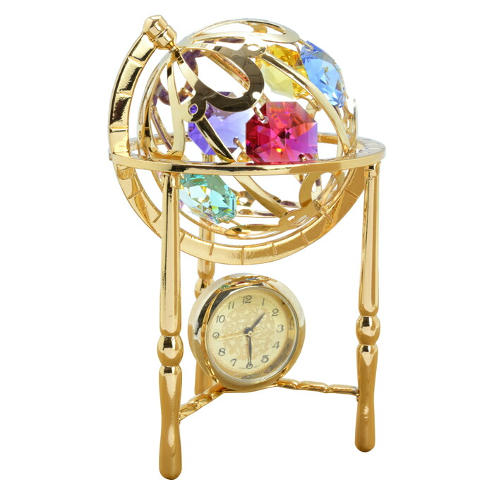 スワロフスキー　地球儀　置物　廃盤　美品　ゴールド pw-16577-99.jpg