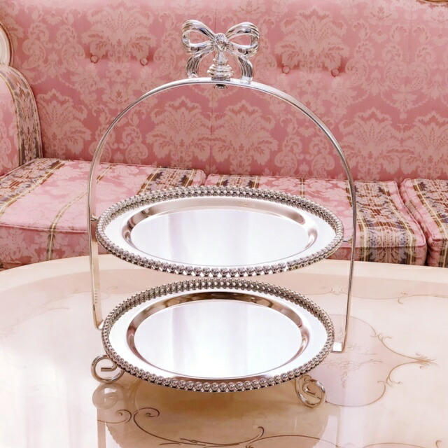 楽天市場】ホワイトアイアン らせん階段スタンド 【薔薇雑貨 カップ