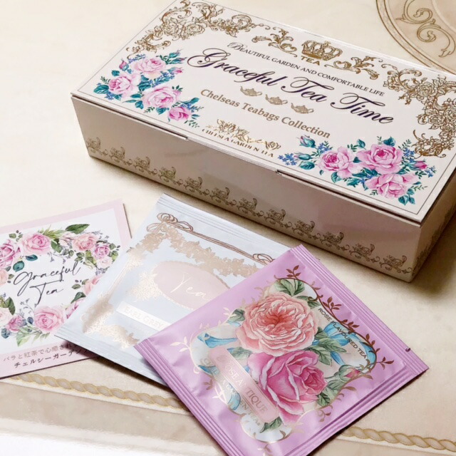 【楽天市場】チェルシーガーデンティー ティーバッグギフト 8袋入り 【薔薇雑貨 ローズティー 紅茶 ギフト プレゼント 薔薇の紅茶】：アンロゼ