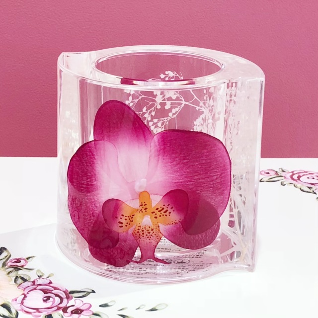 楽天市場 アクリルフラワー フリースタンド 蘭 薔薇雑貨 胡蝶蘭 オーキッド 水中花 造花 小物入れ 収納 歯ブラシスタンド アンロゼ 楽天市場店