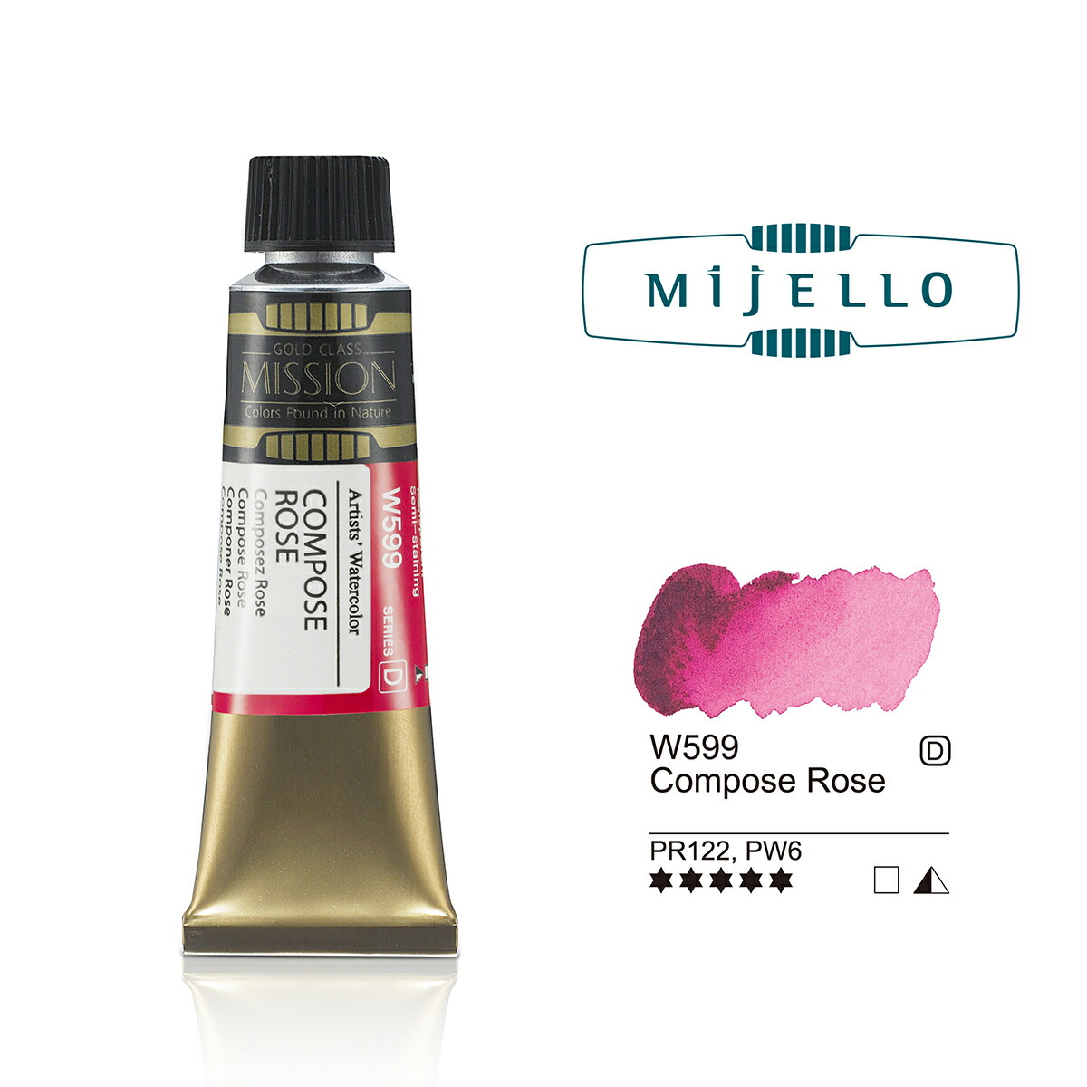 ミジェロ 15ml × 34色 セット Amazon | Mijello ミッション ゴールド クラス 水彩絵具 15ml