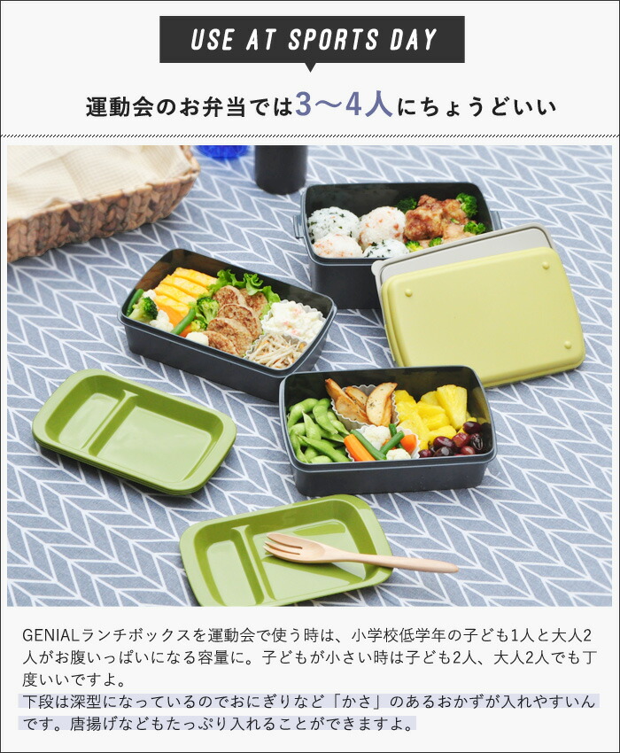 楽天市場 運動会 お弁当箱 重箱 ピクニックランチボックス 3段 とりわけトレー付き 3 4人 弁当箱 ピクニック ランチボックス 大容量 ファミリー ランチボックス３段 三段 かわいい おしゃれ 行楽 花見 人気 行楽ランチボックス あなろ インテリア雑貨
