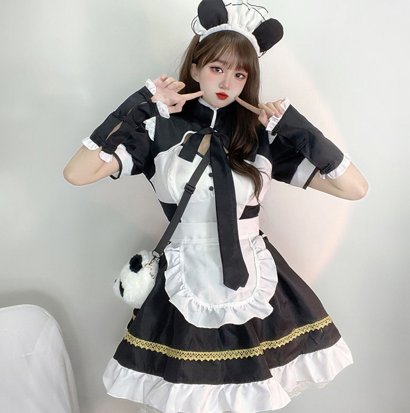 楽天市場】メイド服 コスプレ メイド 中華風 チャイナドレス風 胸空き 