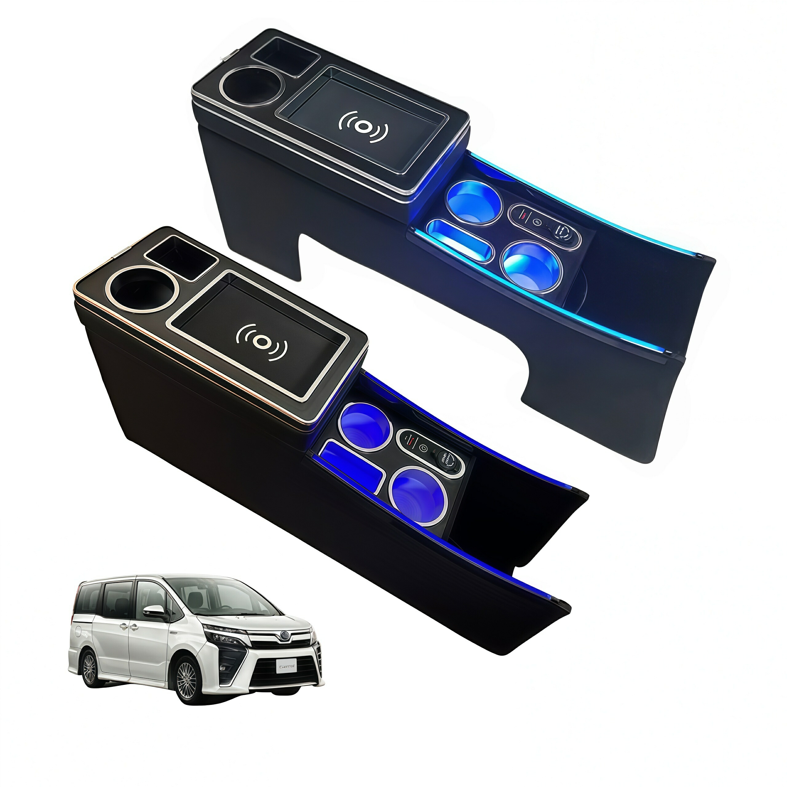 楽天市場】【ワイヤレス充電 センターコンソールボックス】ノア