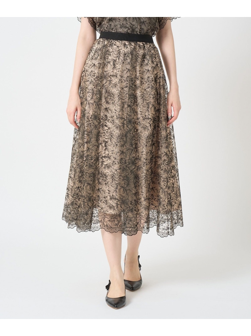 楽天市場】【SALE／70%OFF】モザイクフラワーレースタイトスカート