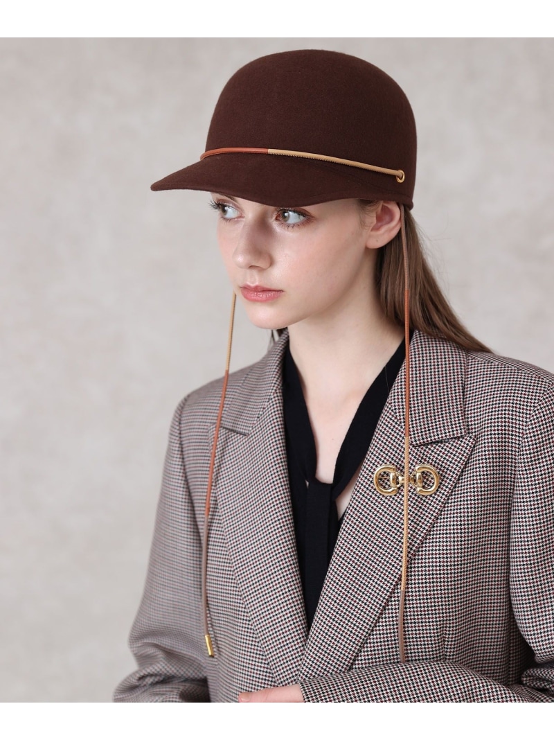 【SALE／30%OFF】◇フェルトキャップ ANAYI アナイ 帽子 キャップ グレー ブラウン【RBA_E】【送料無料】[ Fashion]