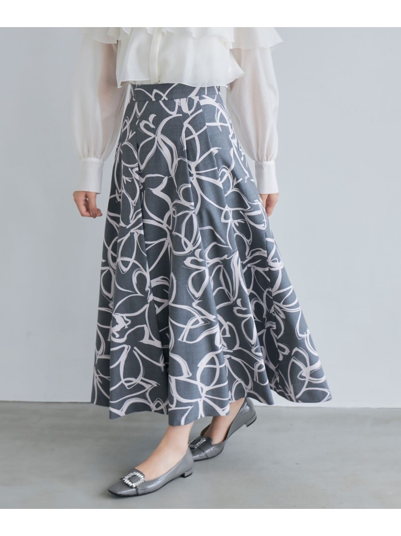 ⭐︎ ANAYI アナイ　バックサテンアムンゼンプリーツ　スカート アナイ バックサテン アムンゼン プリーツ スカート ライト