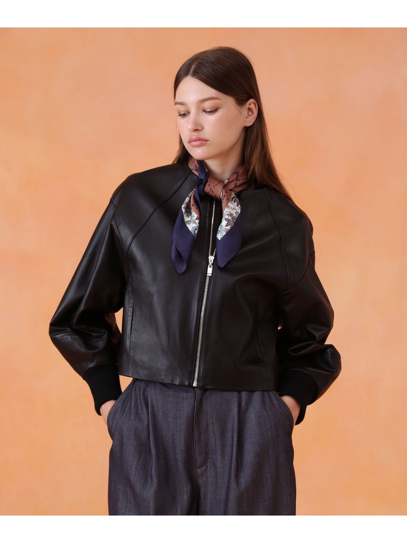 楽天市場】【SALE／30%OFF】ラムレザーステンカラー ジャケット ANAYI