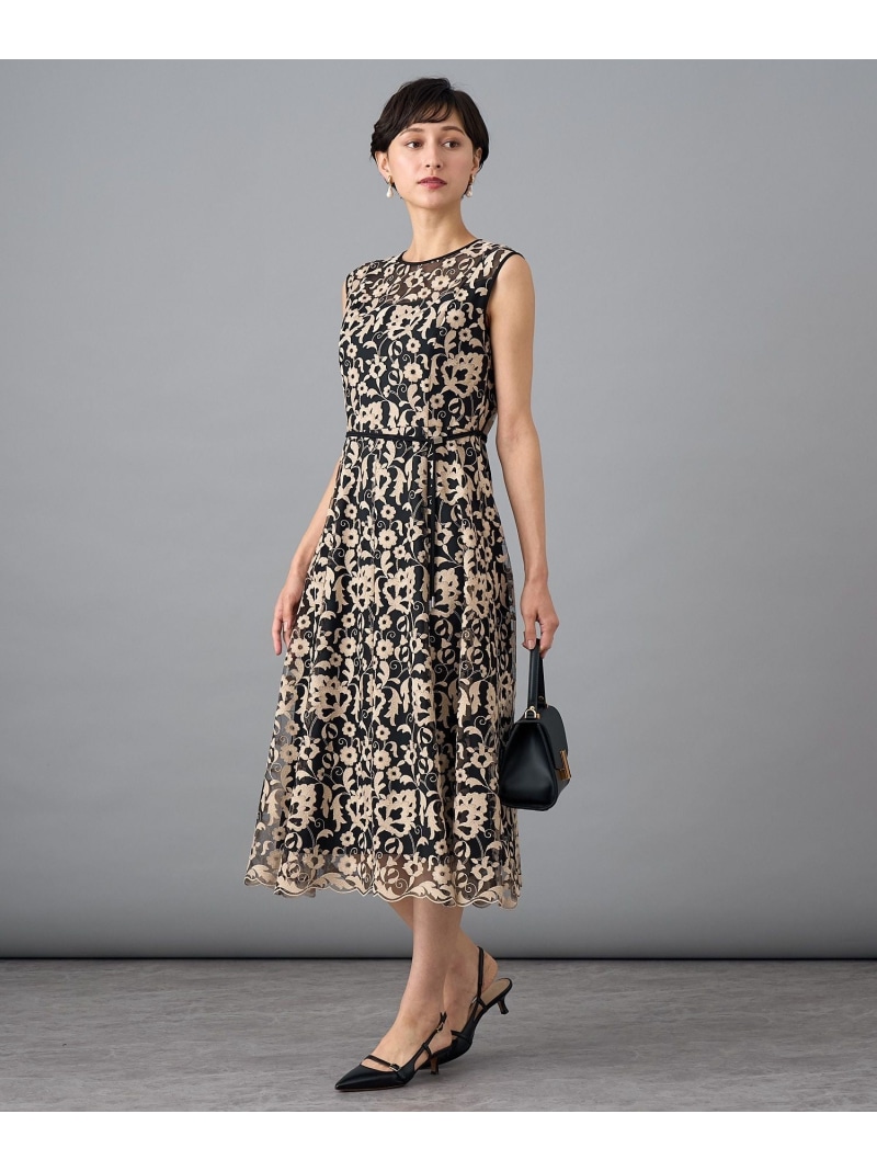 楽天市場】ホップフラワーレースフレアワンピース ANAYI アナイ