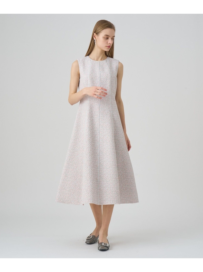 【SALE／40%OFF】ミストジャガードフレア ワンピース ANAYI アナイ ワンピース・ドレス その他のワンピース・ドレス ピンク【RBA_E】【送料無料】[ Fashion]