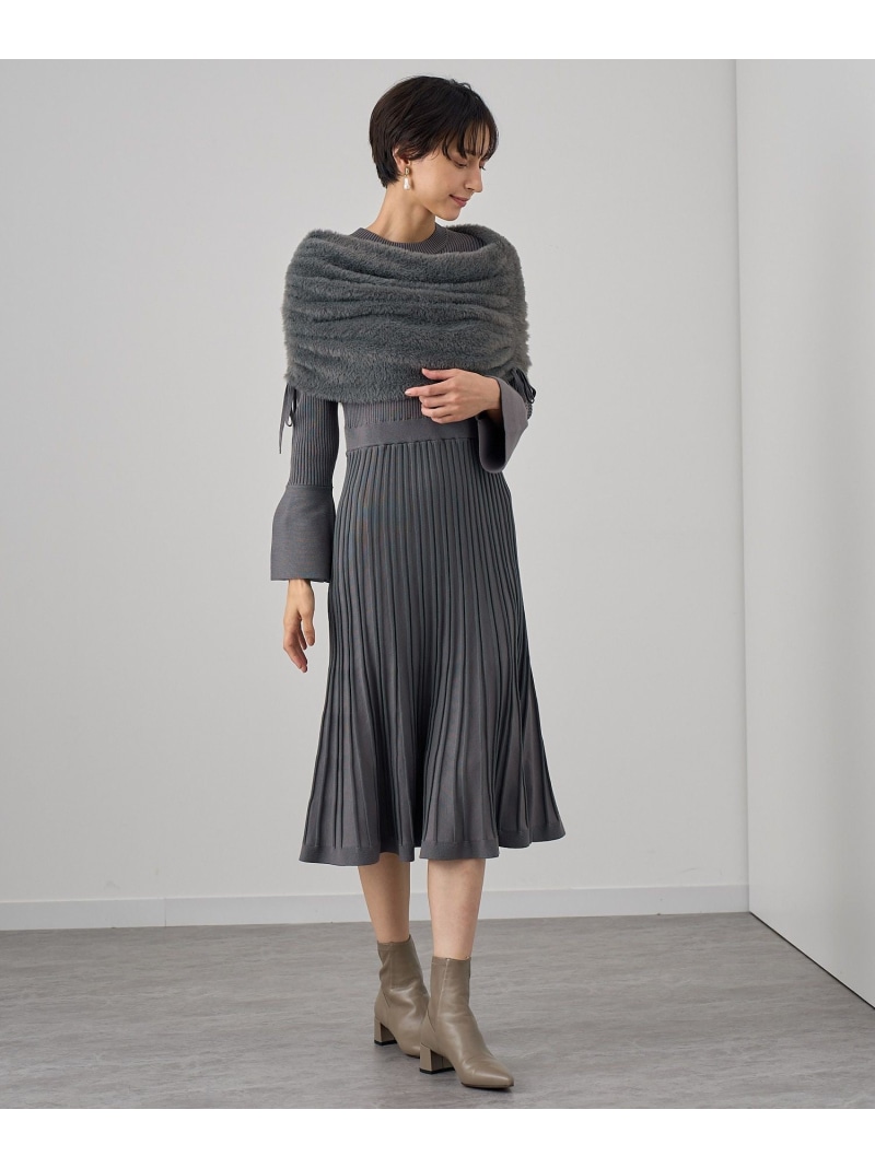 楽天市場】【SALE／60%OFF】ウールジョーゼットVネックワンピース