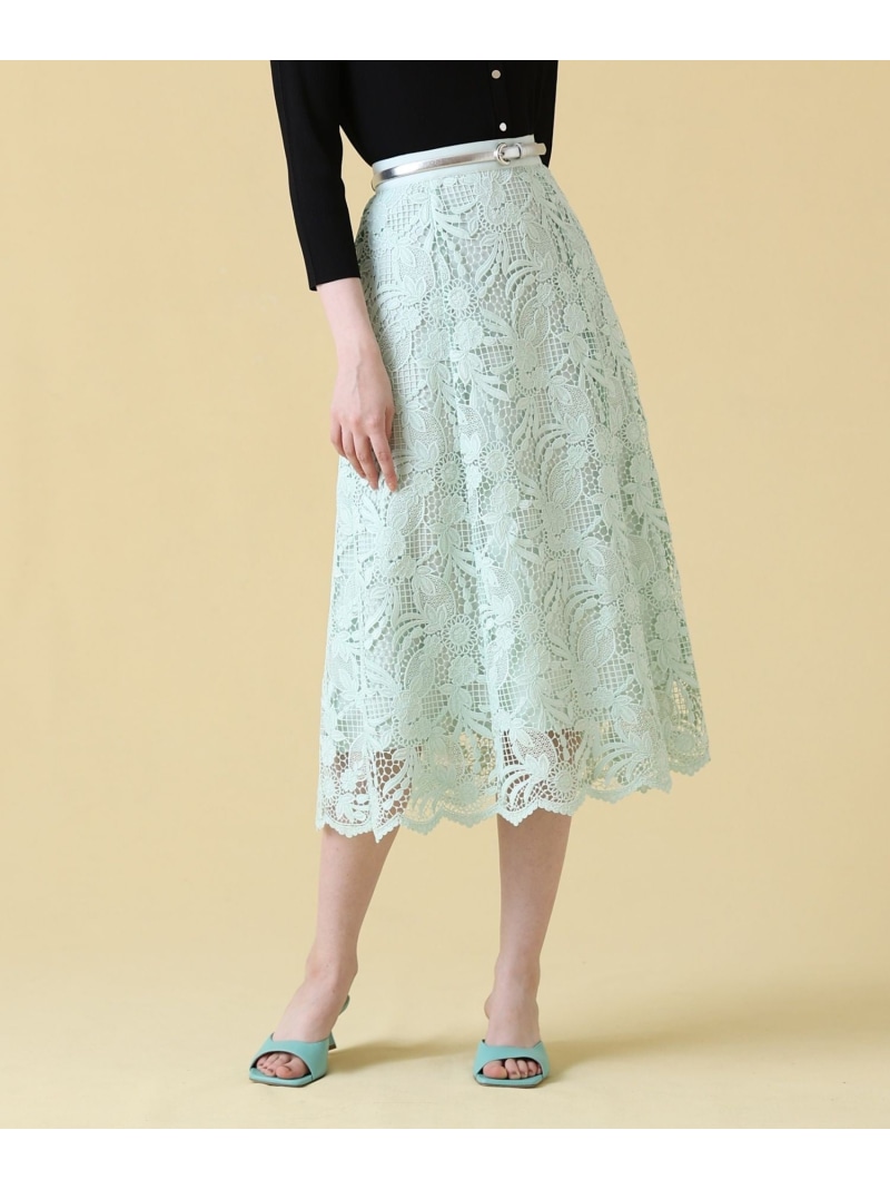 楽天市場】【SALE／70%OFF】モザイクフラワーレースタイトスカート