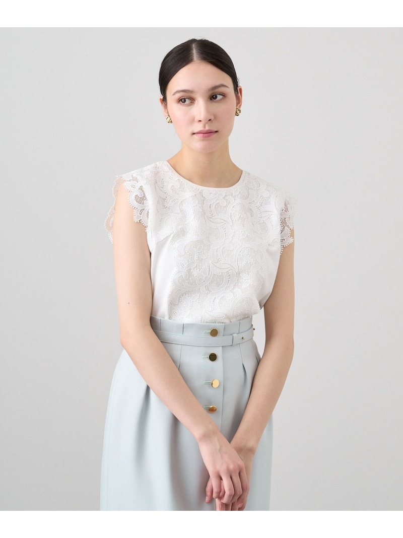 ANAYI　レーシー切替プルオーバー　36サイズ セール】レーシー切替プルオーバー（ニット/セーター）｜ANAYI