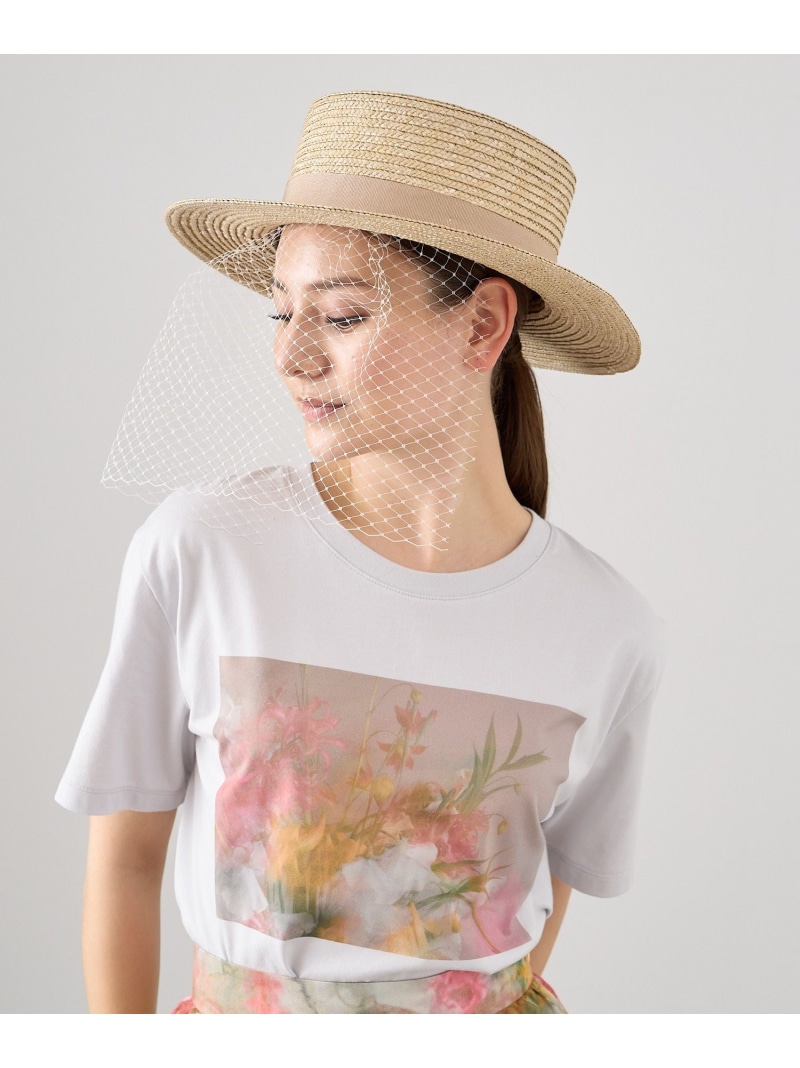 【SALE／50%OFF】◇チュールコンビハット ANAYI アナイ 帽子 ハット ベージュ ブラック【RBA_E】【送料無料】[ Fashion]