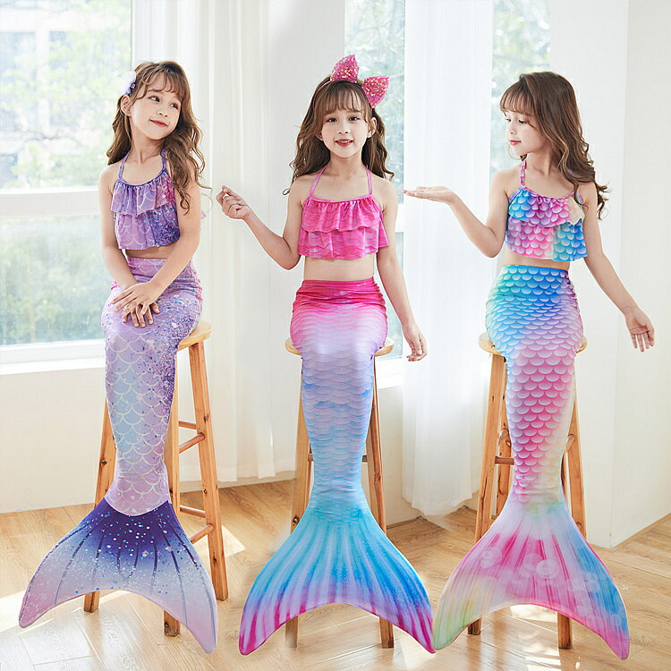 女の子 水着 ビキニ水着 セパレート スイムウェア キッズ 子供 水着 人魚姫 タンキニ ジュニア 人魚 マーメイド スクールみずぎ なりきり コスプレ 海辺 海水浴 プール 水遊び 可愛い 海水浴 おしゃれ ベビー水着【アンビエント】