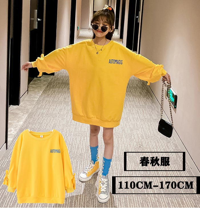 楽天市場 送料無料 Tシャツワンピース 長そで ロンt キッズ ワンピース可愛い ワンピース 長袖 ベビー服 ロンt ロングtシャツ ゆるtシャツ ベビーワンピース 韓国子供服 子供 ワンピース おしゃれな子供 英字 ロンt 原宿系 ファッション 110 1 130 140 150 160 170