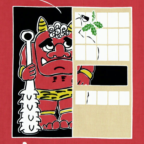 楽天市場 手ぬぐい 鬼は外 節分 豆まき おに オニ てぬぐい 手ぬぐい 染の安坊