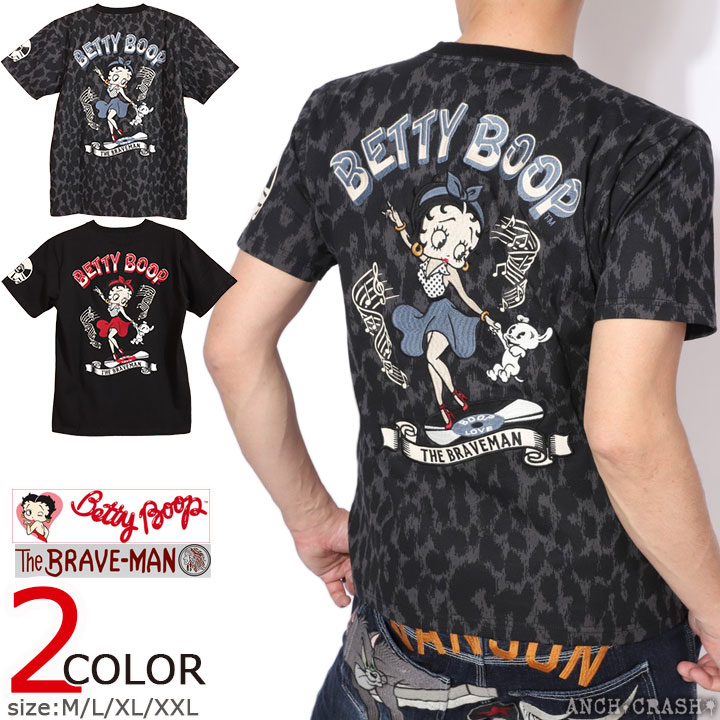 【楽天市場】The BRAVE-MAN ベティブープ 半袖Tシャツ BBB-2340 ブレイブマン BETTY BOOP 刺繍 : ANCH  CRASH（アンククラッシュ）