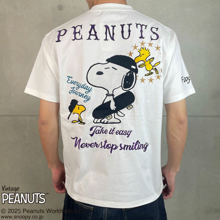 お盆期間も毎日発送♪FLAG STAFF SNOOPY コラボ 半袖 Tシャツ 452098 フラッグスタッフ スヌーピー｜ANCH CRASH（アンククラッシュ）