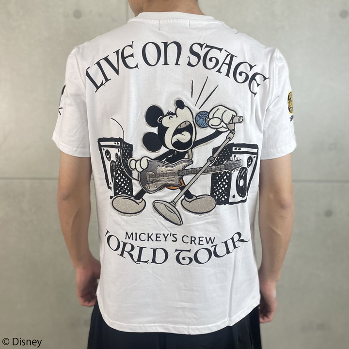 FLAG STAFF ミッキーマウス 半袖Tシャツ 452511 フラッグスタッフ MICKEY MOUSE 刺繍