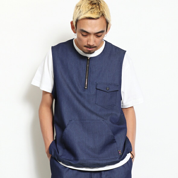 (ローター) ROTAR Soft Denim Pullover Vest rt2412007｜ANCHOR SELECT