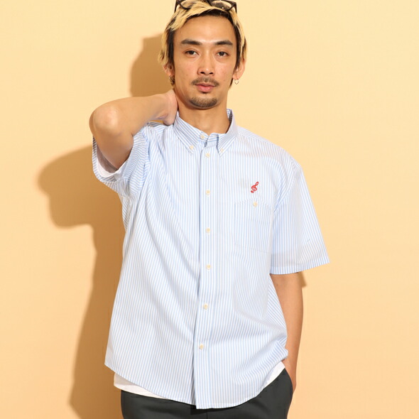 (ローター) ROTAR Toon Striped BD Work Shirt rt2434016