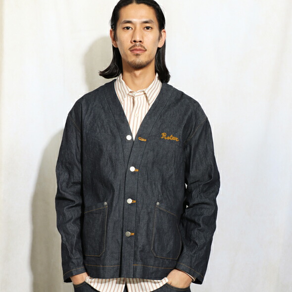 (ローター) ROTAR 11oz Denim Cardigan rt2512002｜ANCHOR SELECT