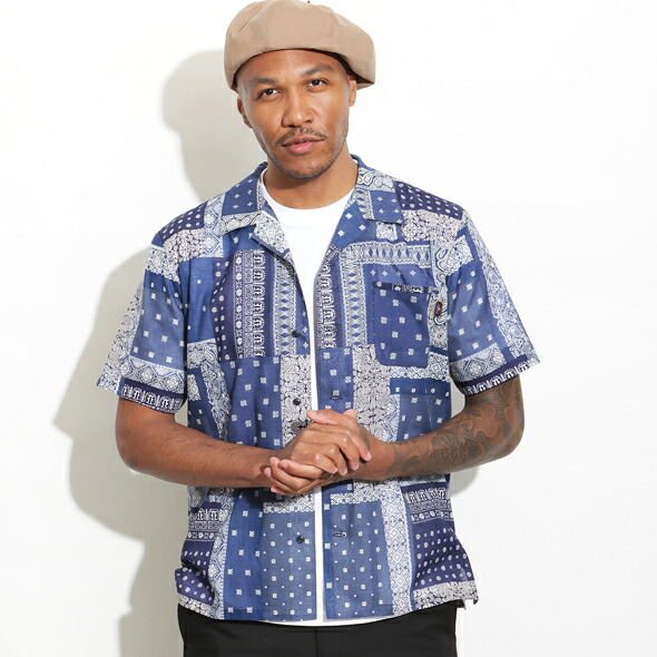 (ローター) ROTAR Bandana Cloth Open Collar Shirt rt2534006｜ANCHOR SELECT 14,652円