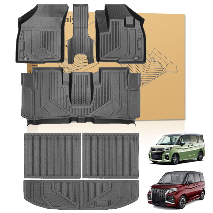ソリオ ソリオバンディット 対応 フロアマット カーマット ラゲッジマット SOLIO/SOLIO BANDIT MA27S 37S 47S D7S 2020年12月~ 現行 専用設計 トランクマット 3D立体カーマット TPE素材 防水 防汚 防傷 アクセサリー カスタムパーツ 保護パーツ カー用品|Ancomiyi