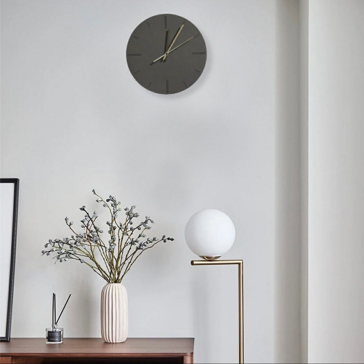 送料無料 ウォールクロック ディープグレー 壁掛け時計 掛け時計 時計 時計壁掛け おしゃれ シンプル コンクリート グレー 寝室 新築祝い 壁時計 インテリア雑貨 おしゃれ雑貨 高級 北欧 ギフト 新生活 Napierprison Com