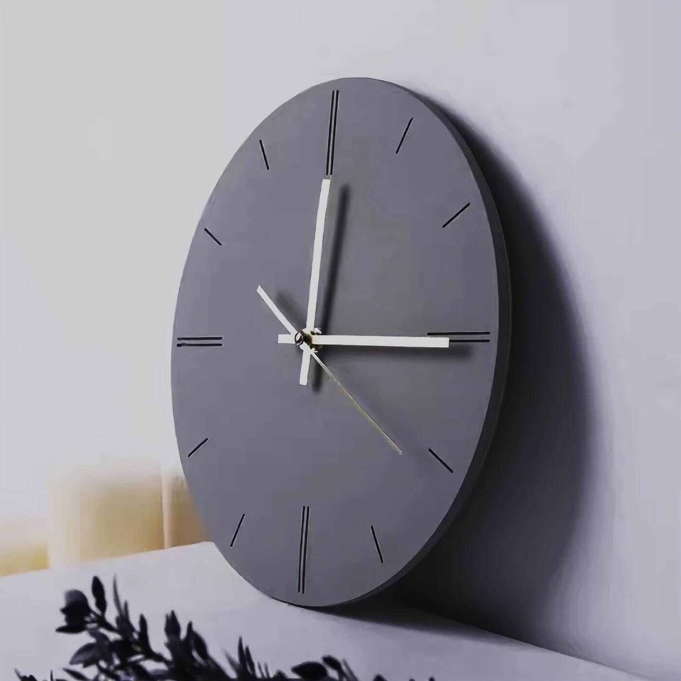送料無料 ウォールクロック ディープグレー 壁掛け時計 掛け時計 時計 時計壁掛け おしゃれ シンプル コンクリート グレー 寝室 新築祝い 壁時計 インテリア雑貨 おしゃれ雑貨 高級 北欧 ギフト 新生活 Napierprison Com