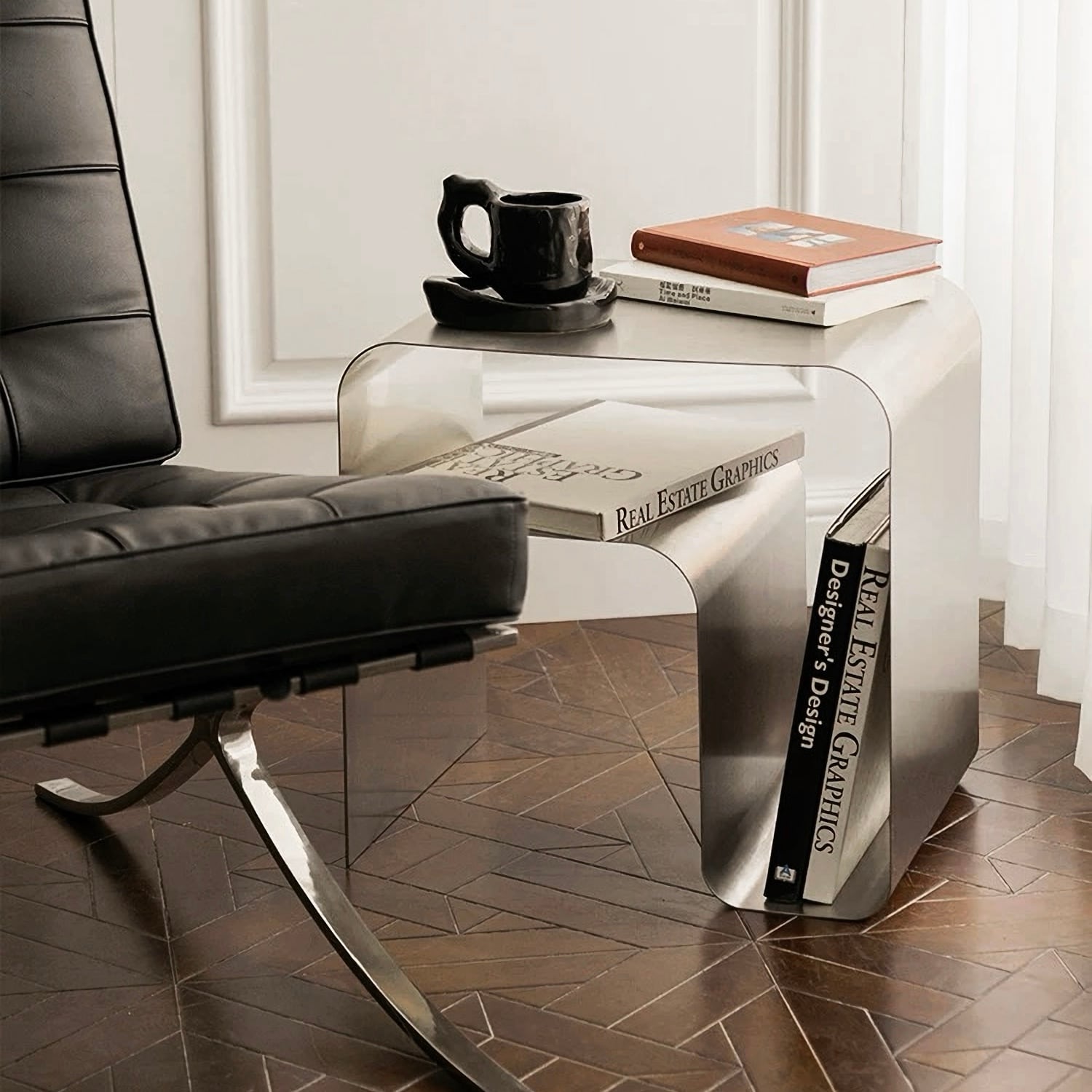 ☆スーパーSALEポイント5倍☆【シルバーステンレス コーヒーテーブル