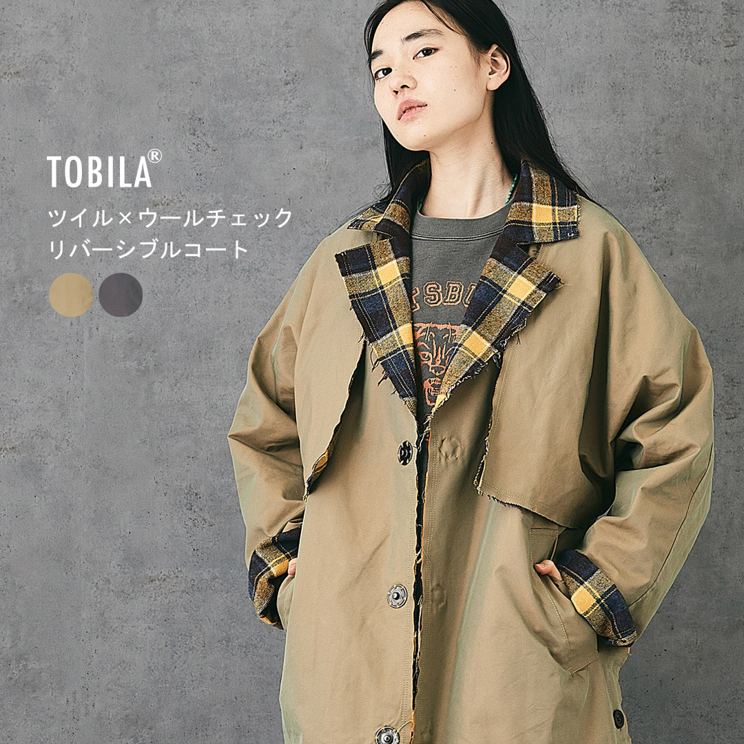 楽天市場】【30%OFF】トレンチコート / TOBILA(トビラ) ツイル