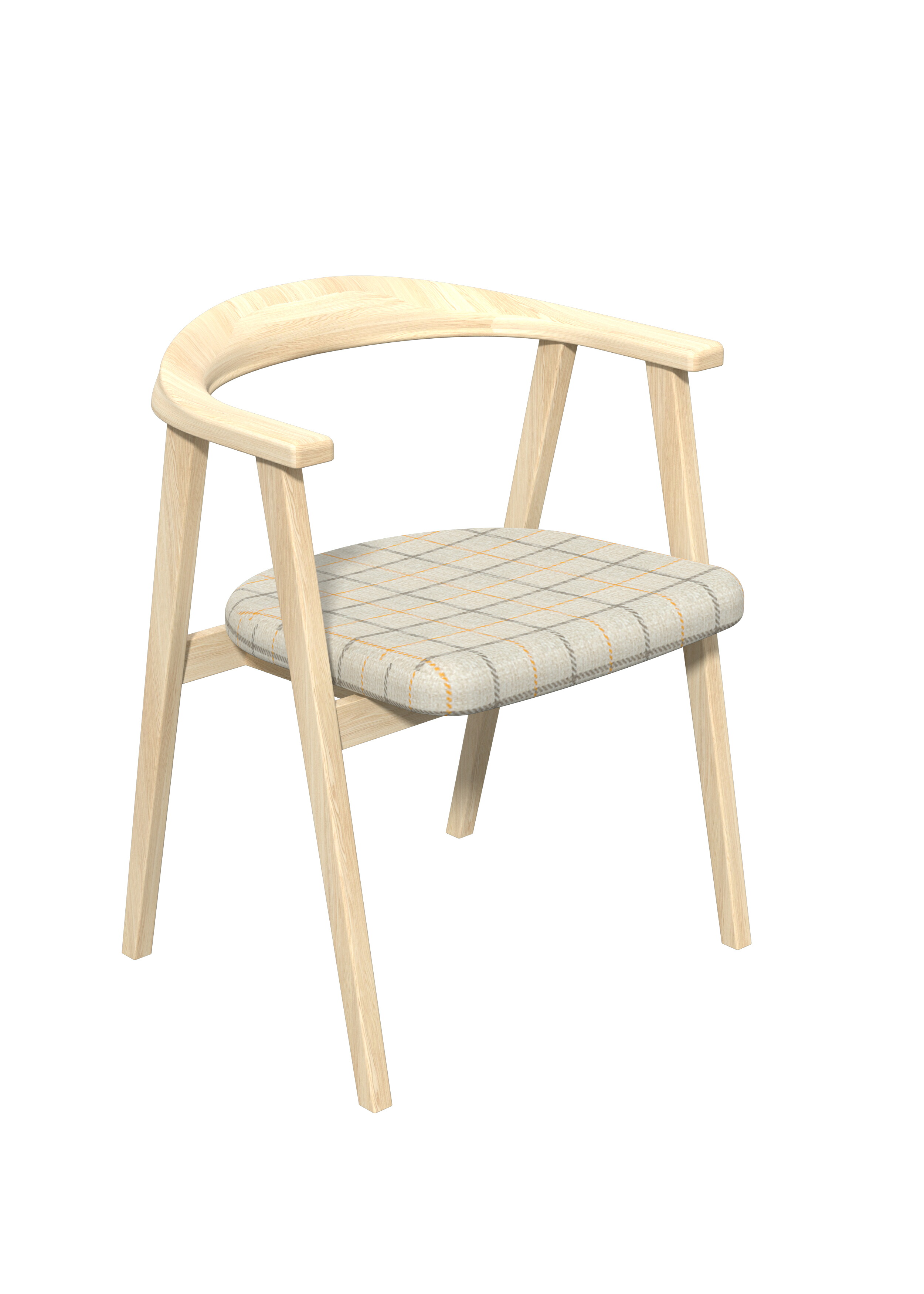 &FURNiTURE ミーティングチェア AT-K-T001G2 木製椅子 ビーチ材 ファブリック T001G2 モダン 北欧 シンプル