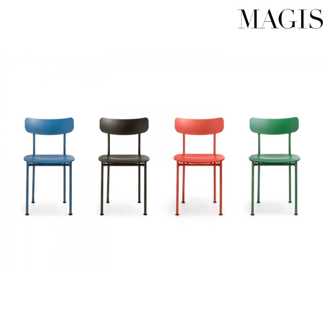 【MAGIS 正規品】MOTTA モッタ チェア｜ジャスパー・モリソン デザイン ダイニングチェア スチールフレーム ミニマル モダン デザイナーズチェア イタリア家具 住宅 オフィス 店舗