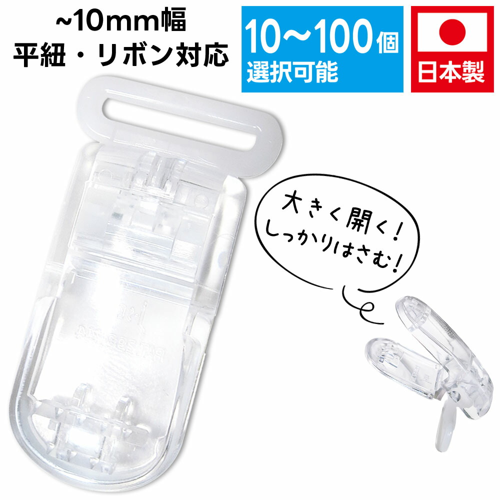 楽天市場】クリップ 樹脂クリップ ワンタッチクリップ 【10mm クリア