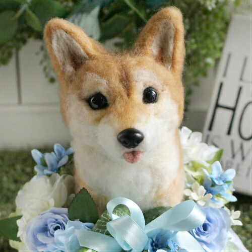 【オーダーメイド/柴犬】ペットそっくりのお人形【柴犬】うちの子トピアリー作家の『コイズミマサコ』の作品。ウェルカムドッグ 両親へのプレゼントにお誕生日、母の日、父の日、お祝いやお悔やみ、ペットロスギフトに最適!|and More