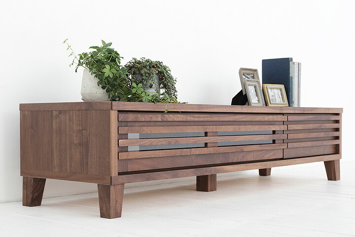 大川家具｜岡製作所｜バジル ウォールナット TVボード【バジル 153 TV