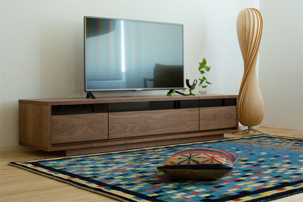 楽天市場】テレビボード「ビーノ」W180天然木ウォールナット材とガラス