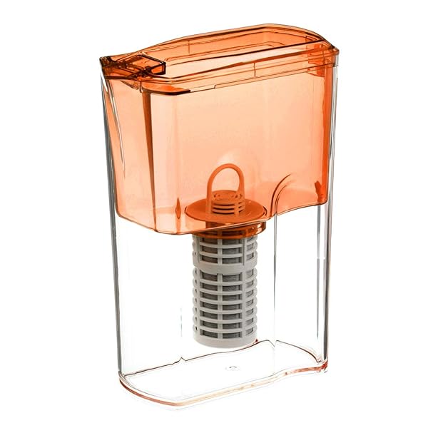 【貨物輸送無料】ポット型浄水器（薬莢付） (オレンジ色)