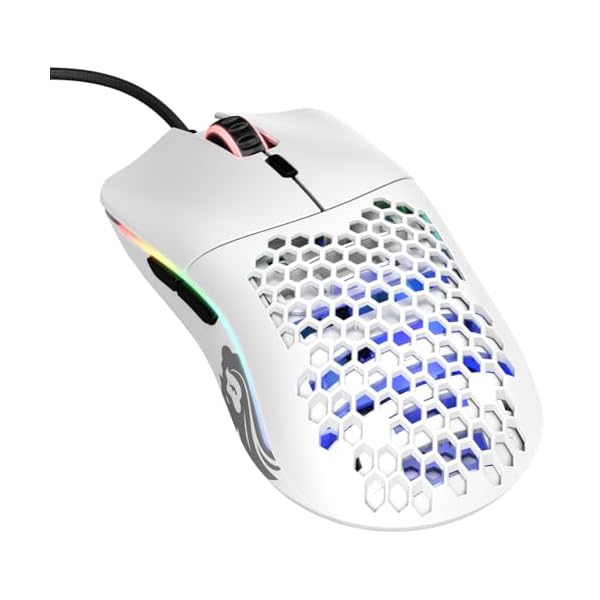 【貨物輸送無料】グロリアス ひな形o ゲーミングマウス 白 有線 二十日鼠 軽さ 力くらべ用 RGB 6個労働者階級