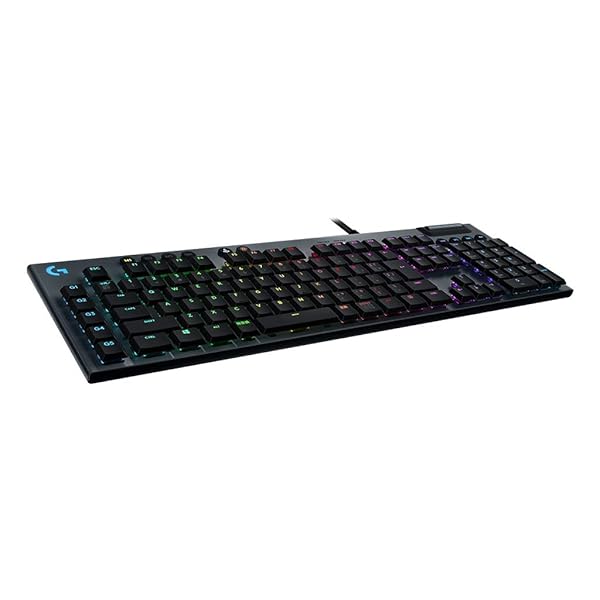 【貨物輸送無料】ゲーミングキーボード G813-LN 有線 直線的 赤軸 薄型 森閑としたなタイピング GLスイッ