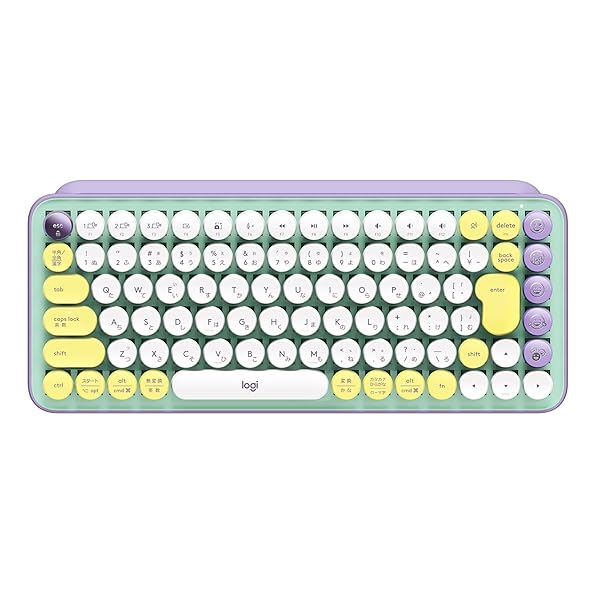 【貨物輸送無料】POP KEYS K730PL 力学的 無線電話 鍵盤 パープル 日本語申し合わせ メカニカ
