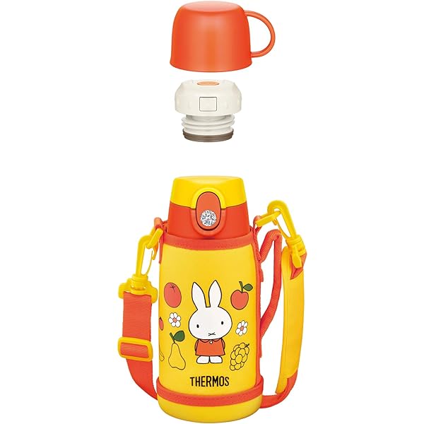 【貨物輸送無料】吸い筒 無意味さ断熱2通い路壜 0.6L/0.64L ミッフィー 黄色 FJO-600WFB Y