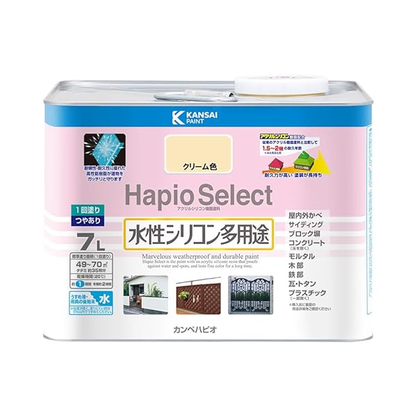 【貨物輸送無料】えの具 えの具 水溶性 つやあり 皮膚軟化剤色 7L 水溶性ケイ素樹脂多役立つこと 日本製 ハピオセ