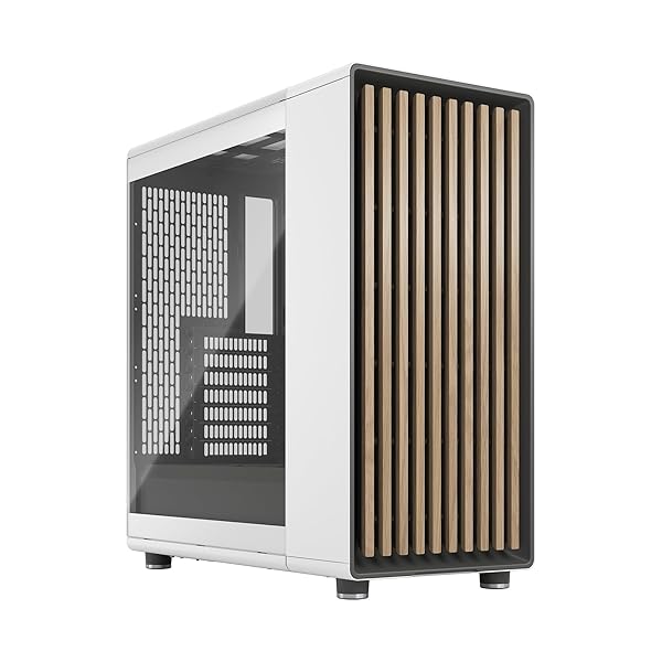 【貨物輸送無料】Design North Chalk White TG Clear 用木当てはめる 自然的目論む ATX マイコン容れもの FD-C-NOR1C-04 CS