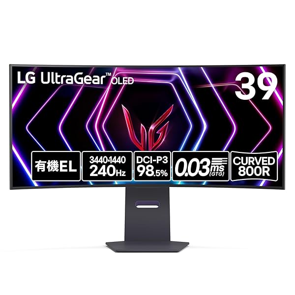 【貨物輸送無料】【VGP 2024 Summer ゲーミング大賞】 ゲーミング 管する UltraGear OLED 39GS95QE-B 39はたご屋