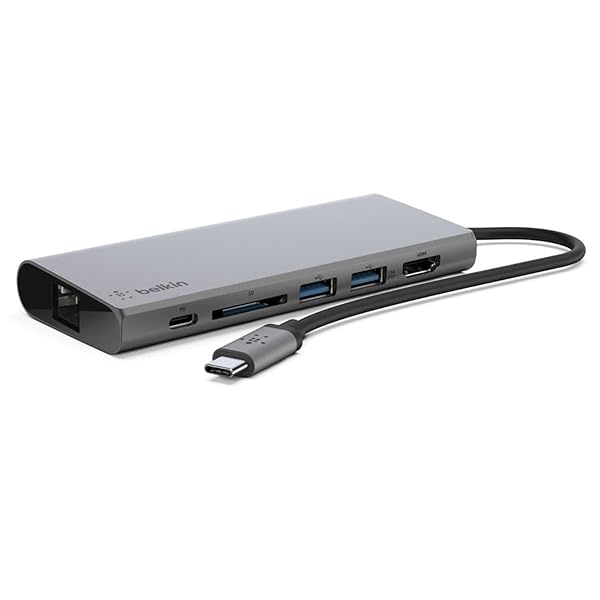 【貨物輸送無料】6 インチ 1 USB-C イーサネットハブ USB-C PD 60W 4K HDMI SD歌留多 USB iPad/iPad Pro/iPad mini/MacBook/