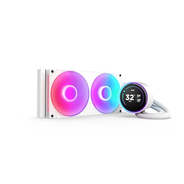 【貨物輸送無料】Kraken Elite 280 RGB v2 White 飾り気の無い水冷中央処理装置空調設備 RL-KR28E-W2 FN2385