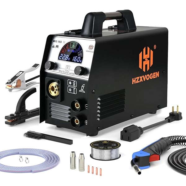 【貨物輸送無料】HZXVOGEN 半自動小銃溶接機 110V/220V 最大限度最終生産物160A 溶接機 1台4役 ノン屁っ放りMIG/屁っ放りMIG/アー